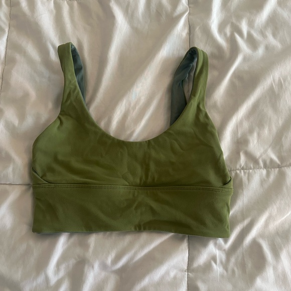 lululemon a/b cup reversible tidewater teal/green foliage align sports bra - Picture 5 of 7